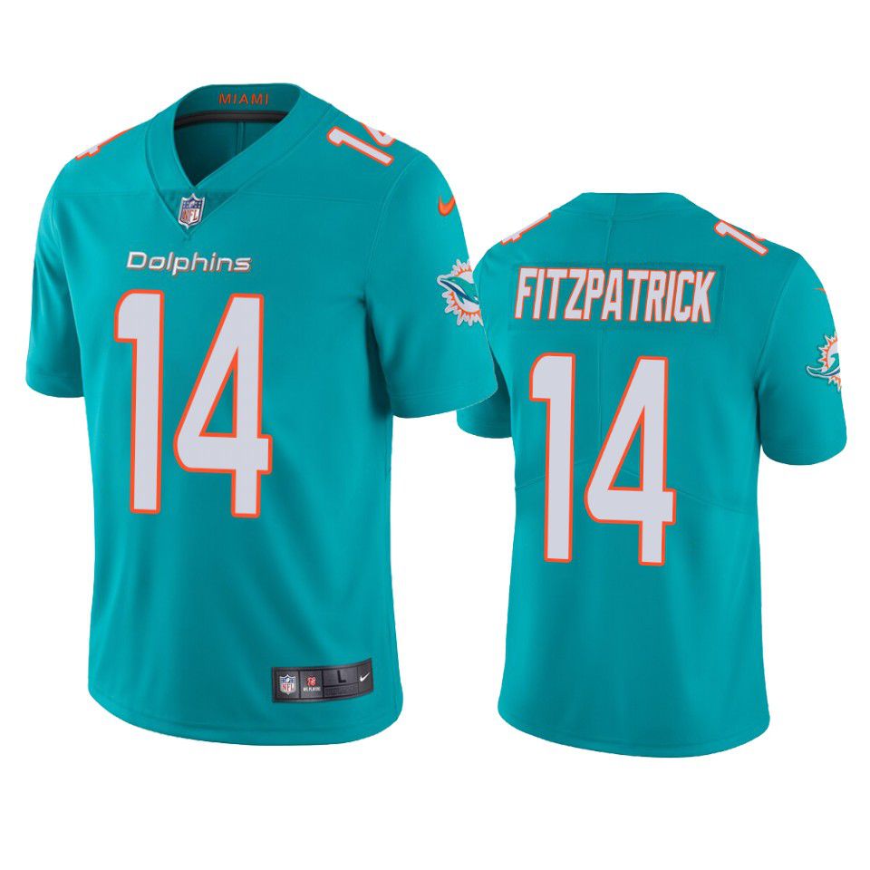 Men Miami Dolphins #14 Ryan Fitzpatrick Nike Green Limited NFL Jersey->miami dolphins->NFL Jersey